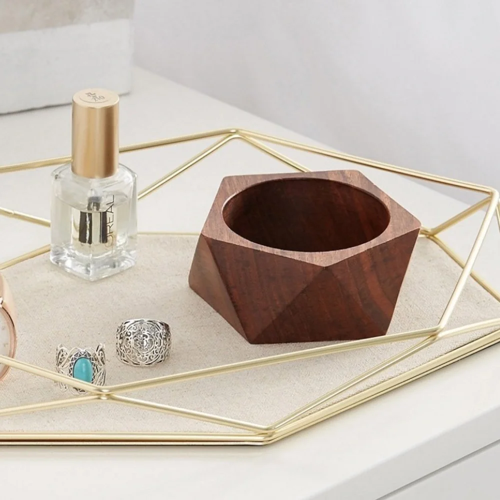 NEW Umbra Display Prisma Tray Sung Wook Park Geometric Gold Tone